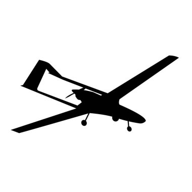 askeri drone uav silueti geliştirin