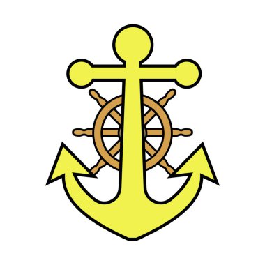 çapa gemi tekeri denizcilik sembolü