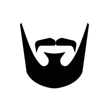 sakal bıyığı silueti simgesi