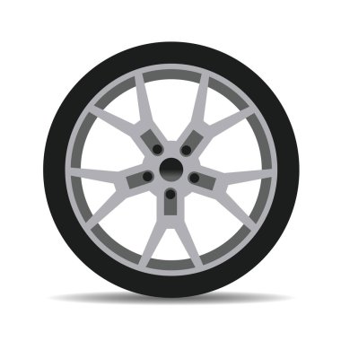 araba tekerleği konsept vektör tasarımı