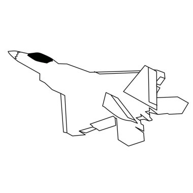 modern jet savaş uçağı renklendirme vektör tasarımı