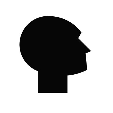 erkekler baş simge vektör tasarımı