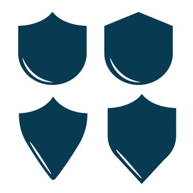 kalkan simgesi koleksiyonu vektör tasarımı