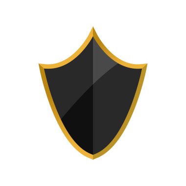 siyah altın ortaçağ sembolü vektör tasarımı