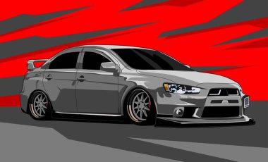 yarış arabası illüstrasyon vektör tasarımı