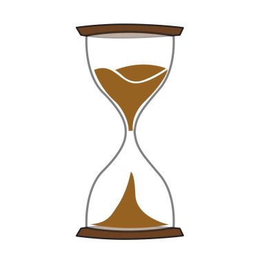 Saat cam illüstrasyon vektör tasarımı