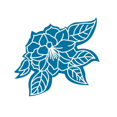 çiçek köşesi süsleme vektör tasarımı