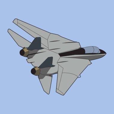 NATO jet savaş uçağı illüstrasyon vektör tasarımı