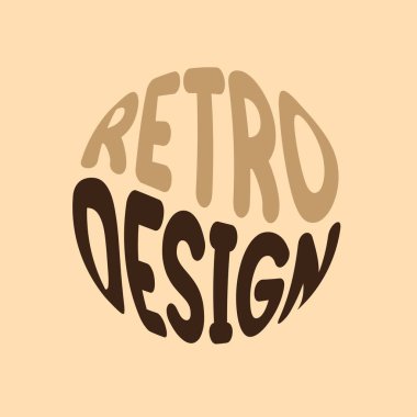 Retro tasarım tifo vektör tasarımı