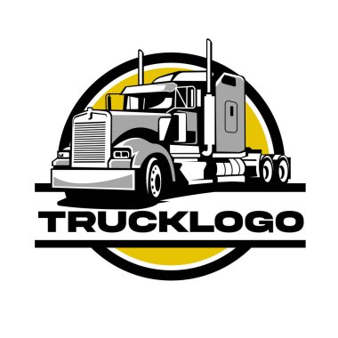 kamyon logo şablonu vektör tasarımı