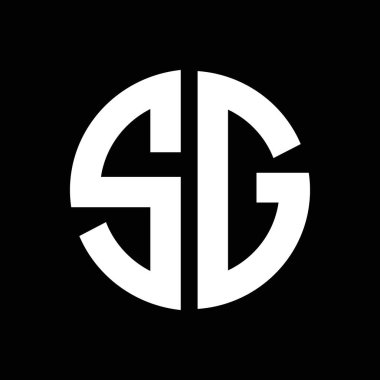 ilk harf logo vektör tasarımı