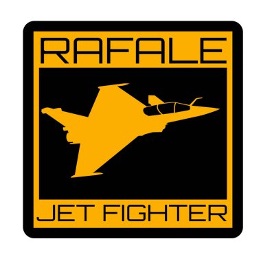 Rafale savaş uçağı siluet rozeti.