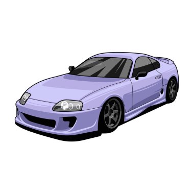 supra mk4 jdm araba vektör yanılsaması