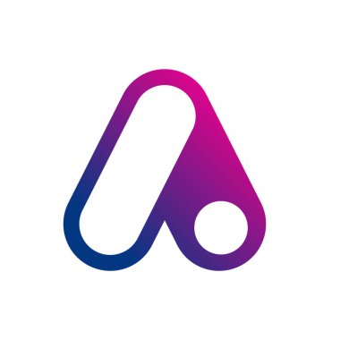 Modern bir harf. Logo sembolü şirketi.