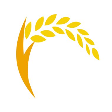 sarı pirinç logosu şablonu