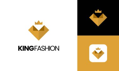 Kraliyet Kralı Aşk Sembolü Moda İşletme Logosu Tasarım Endüstrisi için Uygun Tarz