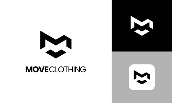 Brev Flytta Obegränsad För Mode Kläder Business Logo Design Vector — Stock vektor