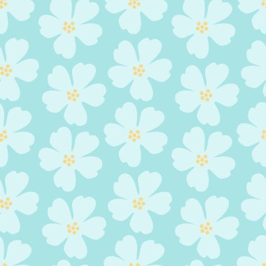 Saf el yapımı çiçek deseni. Pastel renklerde minimalist çocuk geçmişi. Vektör.