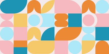 Soyut arkaplan. Acımasızlık. Basit geometrik şekiller. Vektör.