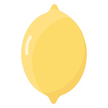 Limon ikonu. İzole edilmiş beyaz arkaplanda vektör.