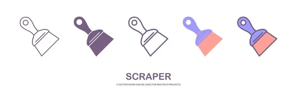 Scraper Icon Logo Vektor Symbol — Stockvektor