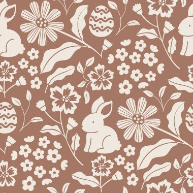 Paskalya için kusursuz bir yol. Tavşan, paskalya yumurtası ve çiçeklerle tekrarlanan tatil geçmişi