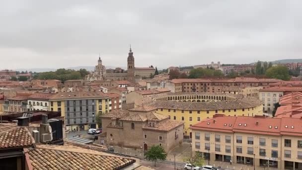 사라고 스페인 도시인 라조나 — 비디오