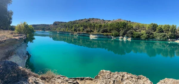 Laguna Lengua Lagunas Ruidera Castilla Mancha Spanje — Stockfoto