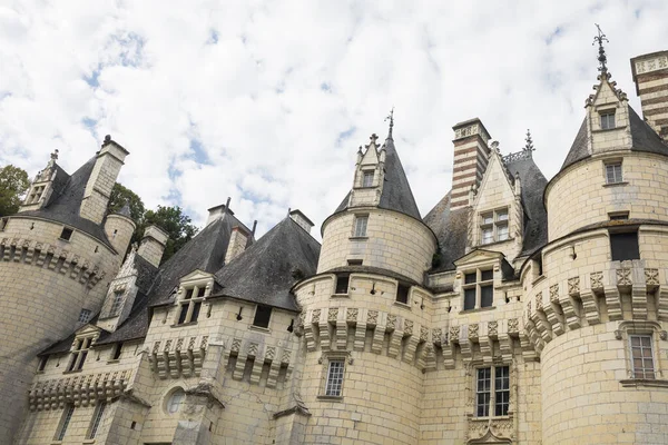 Zamek Usse Lub Śpiąca Królewna Znajduje Się Dolinie Loary Francja — Zdjęcie stockowe