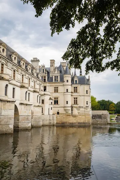 Chteau Chenonceau French Chteau Spanning River Cher Small Village Chenonceaux — Stock Photo, Image
