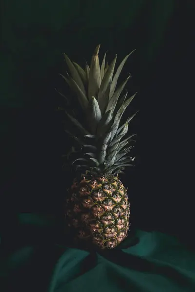 Exotische Elegantie Een Ananas Stilleven Ananas Chiaroscuro — Stockfoto