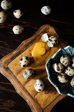 Masada bıldırcın yumurtası: Taze Çiftlik Hasadı