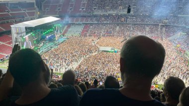 Madrid, Espaa; 17 Haziran 2024: Bruce Springsteen Madrid 'i Sallıyor: Civitas Metropolitano Stadyumu' ndaki heyecan verici konser