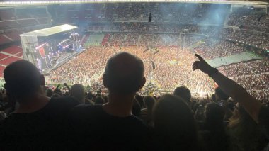 Madrid, Espaa; 17 Haziran 2024: Bruce Springsteen Madrid 'i Sallıyor: Civitas Metropolitano Stadyumu' ndaki heyecan verici konser