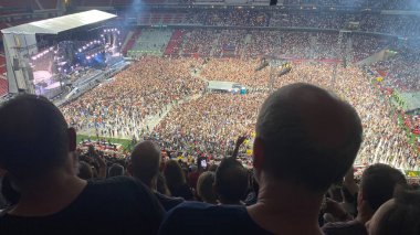 Madrid, Espaa; 17 Haziran 2024: Bruce Springsteen Madrid 'i Sallıyor: Civitas Metropolitano Stadyumu' ndaki heyecan verici konser