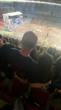 Madrid, Espaa; 17 Haziran 2024: Bruce Springsteen Madrid 'i Sallıyor: Civitas Metropolitano Stadyumu' ndaki heyecan verici konser