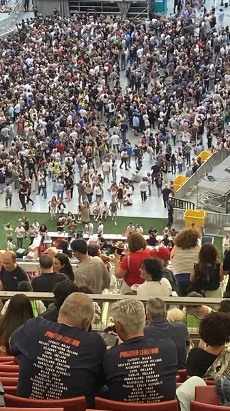 stock image Madrid, Espaa; June 17, 2024: Bruce Springsteen Rocks Madrid: Electrifying Concert at Civitas Metropolitano Stadium