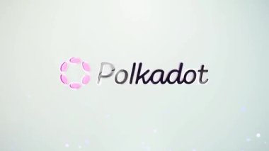 Logo Polkadot Kripto Para Birimi Canlandırılmış, 4k büyüklüğünde, Çerçeve hızı 30fps