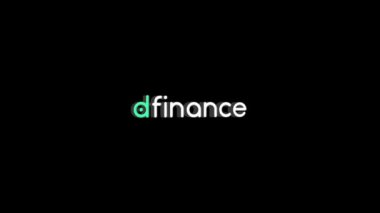 Logo Dfinansı Kripto Para Birimi Şeffaf Arkaplanda Animasyon, 1920x1080 boyut, Alfa Chanel, Çerçeve oranı 30fps