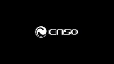 Logo Enso Kripto Para Birimi Şeffaf Arkaplanda Animasyon, 1920x1080 boyut, Alfa Chanel, Çerçeve oranı 30fps
