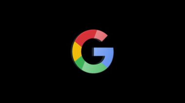 Logo Google Transparan Arkaplanda Animasyon, 1920x1080 boyut, Alfa Chanel, Çerçeve oranı 30fps