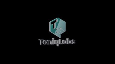 Logo Toniqlabs Şifreleme Para Birimi Şeffaf Arkaplanda Animasyon, 1920x1080 boyut, Alfa Chanel, Çerçeve oranı 30fps