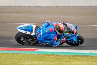 MotoGP 2022 . Alex Rins (42) . Suzuki Ecstar Takımı. Pertamina Mandalika Uluslararası Pist Endonezya 'da. (Editör Yayınları) Yakalanan: 16 Şubat 2022 Kuta, Central Lombok, Batı Nusa Tenggara, Endonezya.