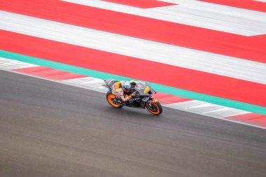 MotoGP 2022 . Pol Espargaro (44) . Repsol Honda Takımı. Pertamina Mandalika Uluslararası Pist Endonezya 'da. (Editör Yayınları) Yakalanan: 16 Şubat 2022 Kuta, Central Lombok, Batı Nusa Tenggara, Endonezya.