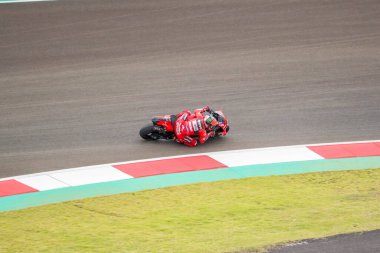 MotoGP 2022 . Francesco Bagnaia (63) . Ducati Lenovo Takımı. Pertamina Mandalika Uluslararası Pist Endonezya 'da. (Editör Yayınları) Yakalanan: 16 Şubat 2022 Kuta, Central Lombok, Batı Nusa Tenggara, Endonezya. 