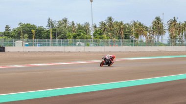 MotoGP 2022 . Marc Marquez (93) . Repsol Honda Takımı. Pertamina Mandalika Uluslararası Pist Endonezya 'da. (Editör Yayınları) Yakalanan: 16 Şubat 2022 Kuta, Central Lombok, Batı Nusa Tenggara, Endonezya.