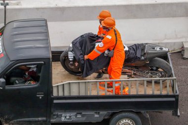 MotoGP Mandalika Platformu Endonezya 'da kaza yapan bir ekip. (Editör Yayınları) Yakalanan: 12 Şubat 2022 Kuta, Central Lombok, Batı Nusa Tenggara, Endonezya. 