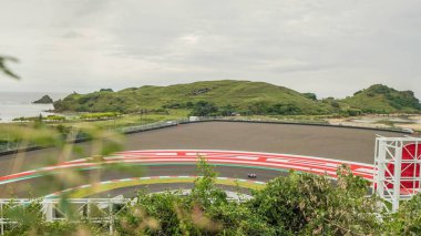 MotoGP Mandalika Uluslararası Pist Endonezya 'da sahil manzarası. (Editör Yayınları) Yakalanan: 15 Şubat 2022: Kuta, Central Lombok, Batı Nusa Tenggara, Endonezya.