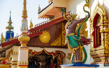 Huay Sai Khao Temple With modern, beautiful and strange applied art in Chiang Rai, Thailand visited by tourists from all over the world