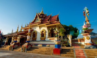 Temple With modern, beautiful and strange applied art in Chiang Rai, Thailand visited by tourists from all over the world